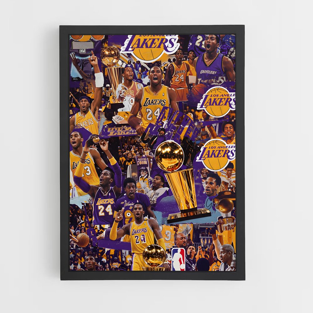 Poster Los angeles californien – affiche Basketball (vue 2)